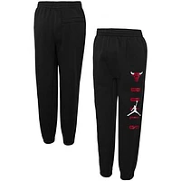 Youth Jordan Brand Black Chicago Bulls Courtside Statement Edition Fleece Pants