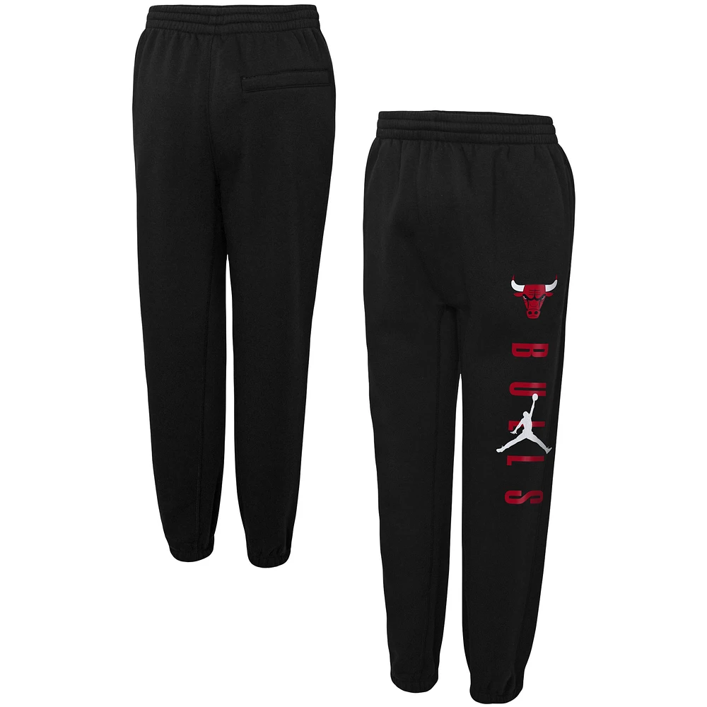 Youth Jordan Brand Black Chicago Bulls Courtside Statement Edition Fleece Pants