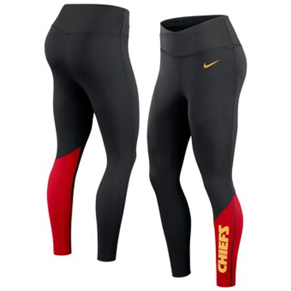 Women's Nike Black/Red Kansas City Chiefs 7/8 Performance Leggings