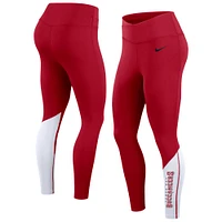 Women's Nike Red/White Tampa Bay Buccaneers 7/8 Performance Leggings