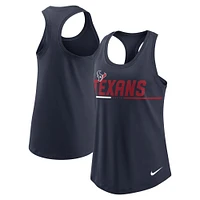 Women's Nike Navy Houston Texans Team Name City Tri-Blend Racerback Tank Top