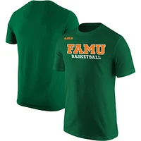 Men's Nike x LeBron James Green Florida A&M Rattlers Basketball Collection Core T-Shirt