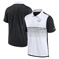 Men's Nike Black/White Pittsburgh Steelers Fashion Performance Polo