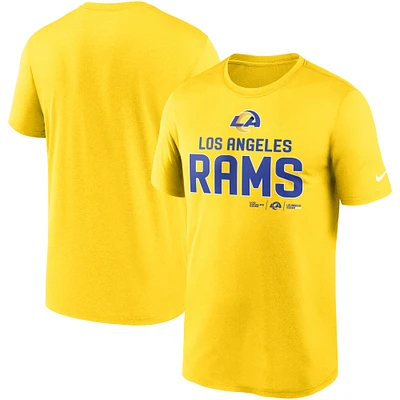 Men's Nike Gold Los Angeles Rams Legend Community Performance T-Shirt