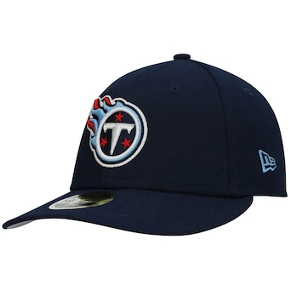 Men's New Era Navy Tennessee Titans Team Low Profile 59FIFTY Fitted Hat