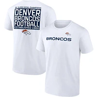 Men's Fanatics White Denver Broncos Hot Shot State T-Shirt