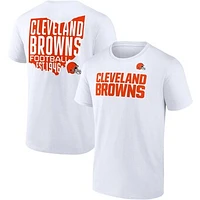 Men's Fanatics White Cleveland Browns Hot Shot State T-Shirt