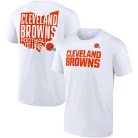 Men's Fanatics White Cleveland Browns Hot Shot State T-Shirt