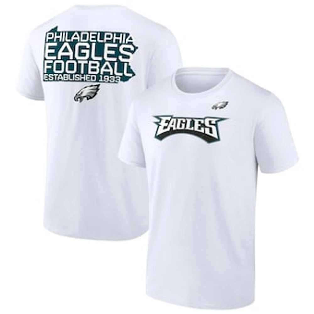 Men's Fanatics White Philadelphia Eagles Big & Tall Hot Shot T-Shirt