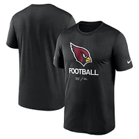 Men's Nike Black Arizona Cardinals Sideline Infograph Performance T-Shirt