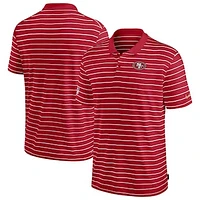 Men's Nike Scarlet San Francisco 49ers Sideline Lock Up Victory Performance Polo