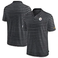 Men's Nike Black Pittsburgh Steelers Sideline Lock Up Victory Performance Polo