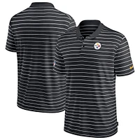 Men's Nike Black Pittsburgh Steelers Sideline Lock Up Victory Performance Polo