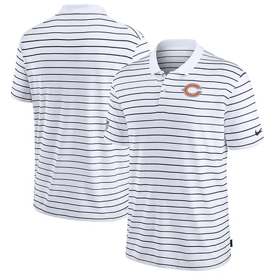 Men's Nike White Chicago Bears Sideline Lock Up Victory Performance Polo