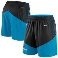 Men's Nike Black/Blue Carolina Panthers Sideline Primary Lockup Performance Shorts