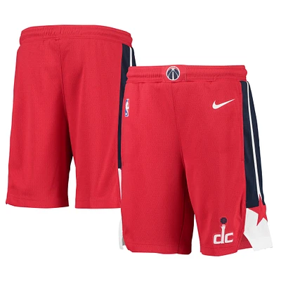 Youth Nike Red Washington Wizards 2020/21 Swingman Performance Shorts - Icon Edition