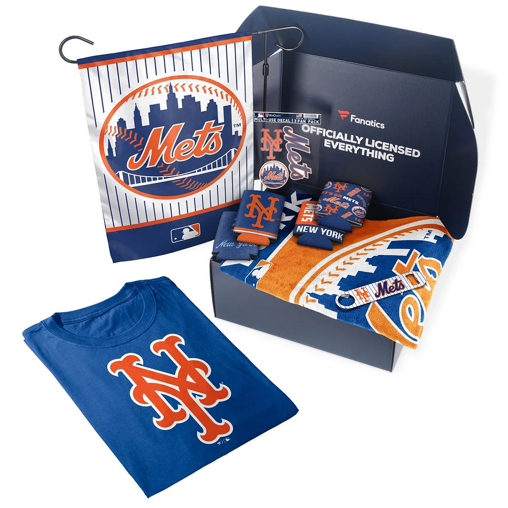 New York Mets Fanatics Pack Tailgate Game Day Essentials T-Shirt Gift Box - $107+ Value