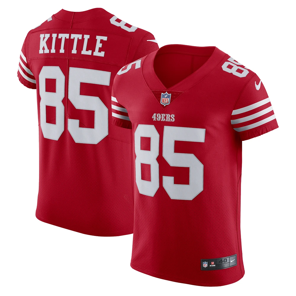 Men's Nike George Kittle Scarlet San Francisco 49ers Vapor Elite Jersey