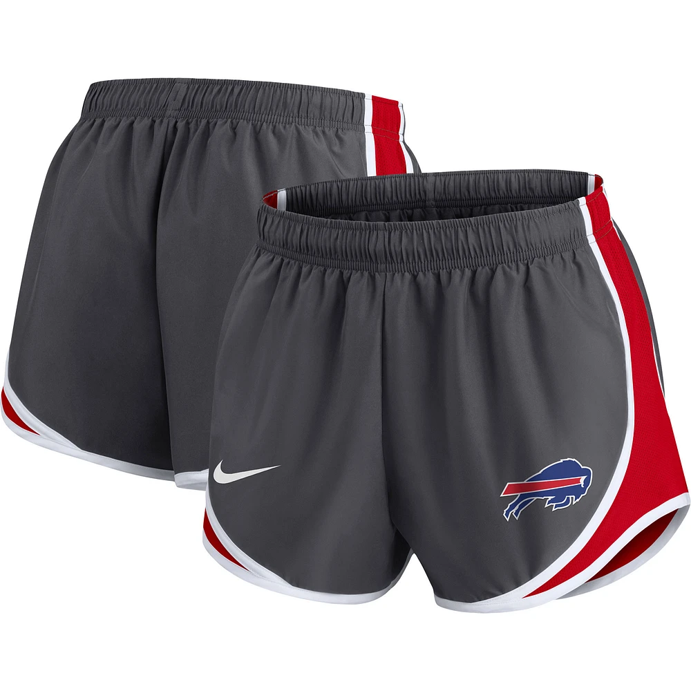 Women's Nike Charcoal Buffalo Bills Tempo Performance - Shorts