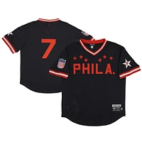 Men's Rings & Crwns #7 Black Philadelphia Stars Mesh Replica V-Neck Jersey