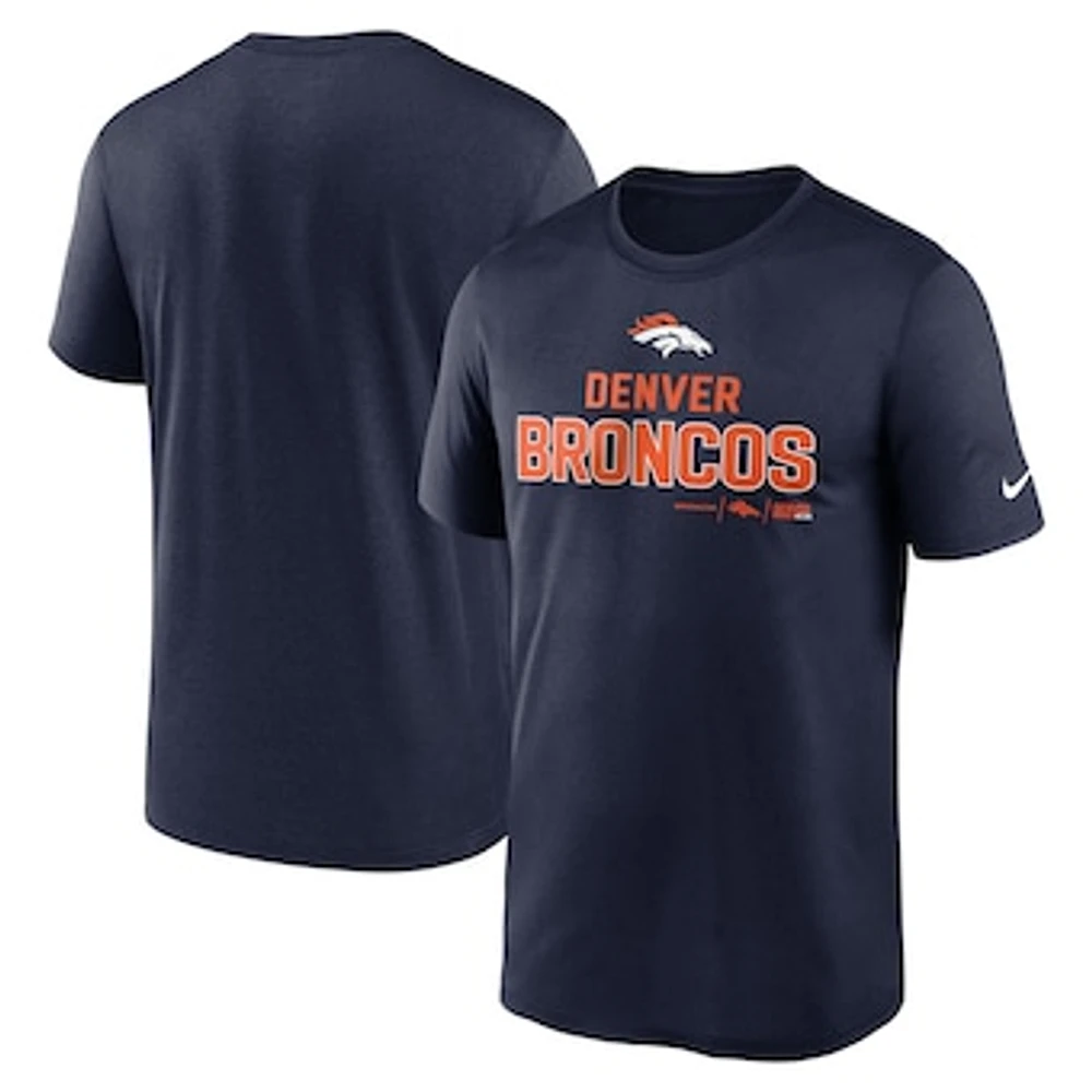 Men's Nike Navy Denver Broncos Legend Community Performance T-Shirt