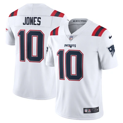 Men's Nike Mac Jones White New England Patriots Vapor Limited Jersey