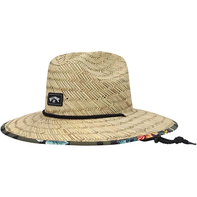 Men's Billabong Natural Tides Print Olive Straw Hat