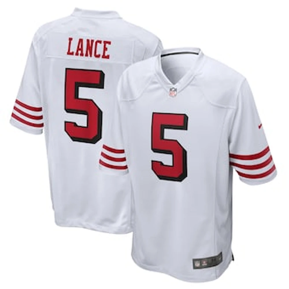 Men's Nike Trey Lance White San Francisco 49ers Alternate Game Jersey