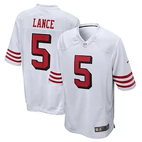 Men's Nike Trey Lance White San Francisco 49ers Alternate Game Jersey