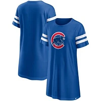 Women's Fanatics Royal Chicago Cubs Iconic Mesh Dress