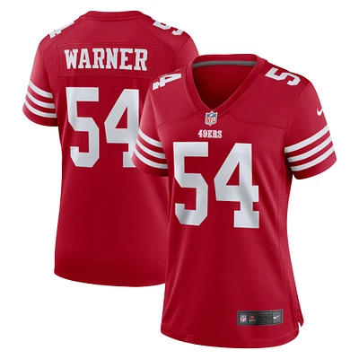 Women's Nike Fred Warner Scarlet San Francisco 49ers Game Player Jersey