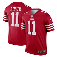 Men's Nike Brandon Aiyuk Scarlet San Francisco 49ers Team Legend Player Performance Top