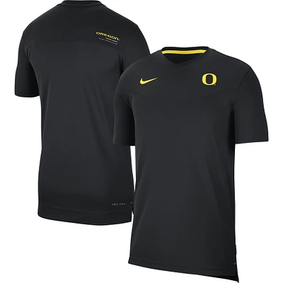 Men's Nike Black Oregon Ducks 2022 Coaches UV Performance T-Shirt