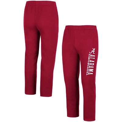 Men's Colosseum Crimson Alabama Crimson Tide Fleece Pants