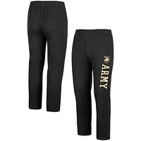 Men's Colosseum Black Army Black Knights Fleece Pants