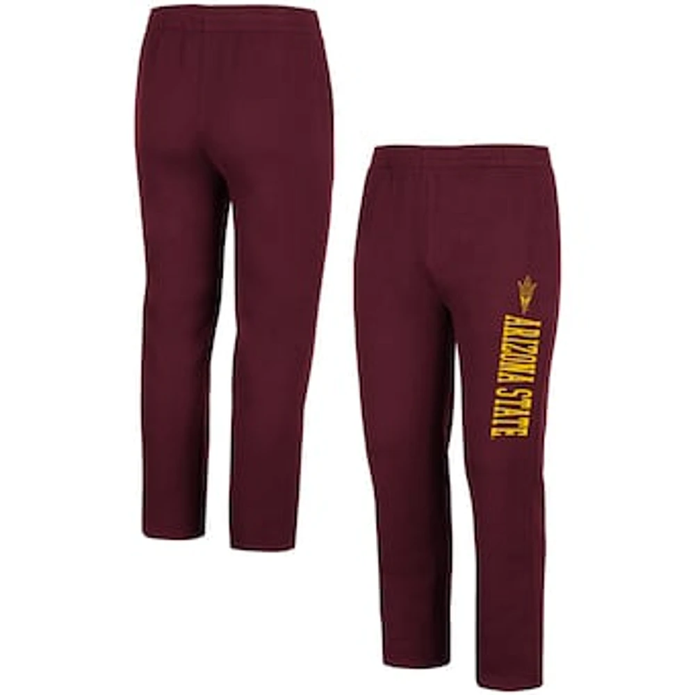 Men's Colosseum Maroon Arizona State Sun Devils Fleece Pants