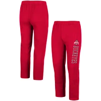 Men's Colosseum Scarlet Ohio State Buckeyes Fleece Pants