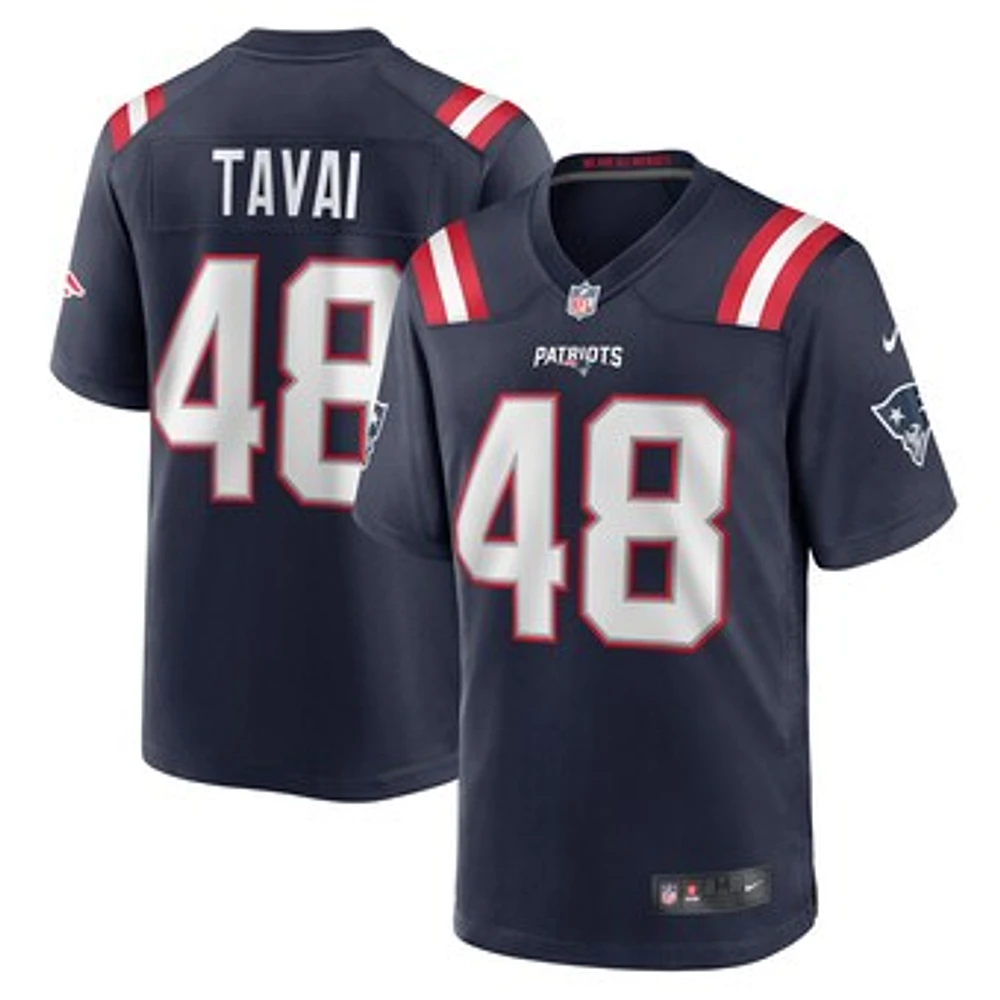 Men's Nike Jahlani Tavai Navy New England Patriots Game Player Jersey