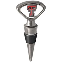 Silver Texas Tech Red Raiders Wine Stopper