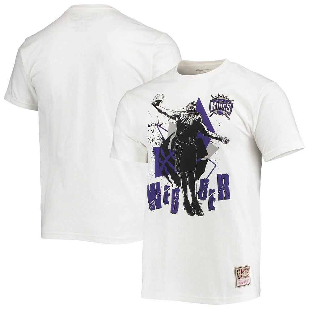 Men's Mitchell & Ness Chris Webber White Sacramento Kings Suite Sensations Player T-Shirt