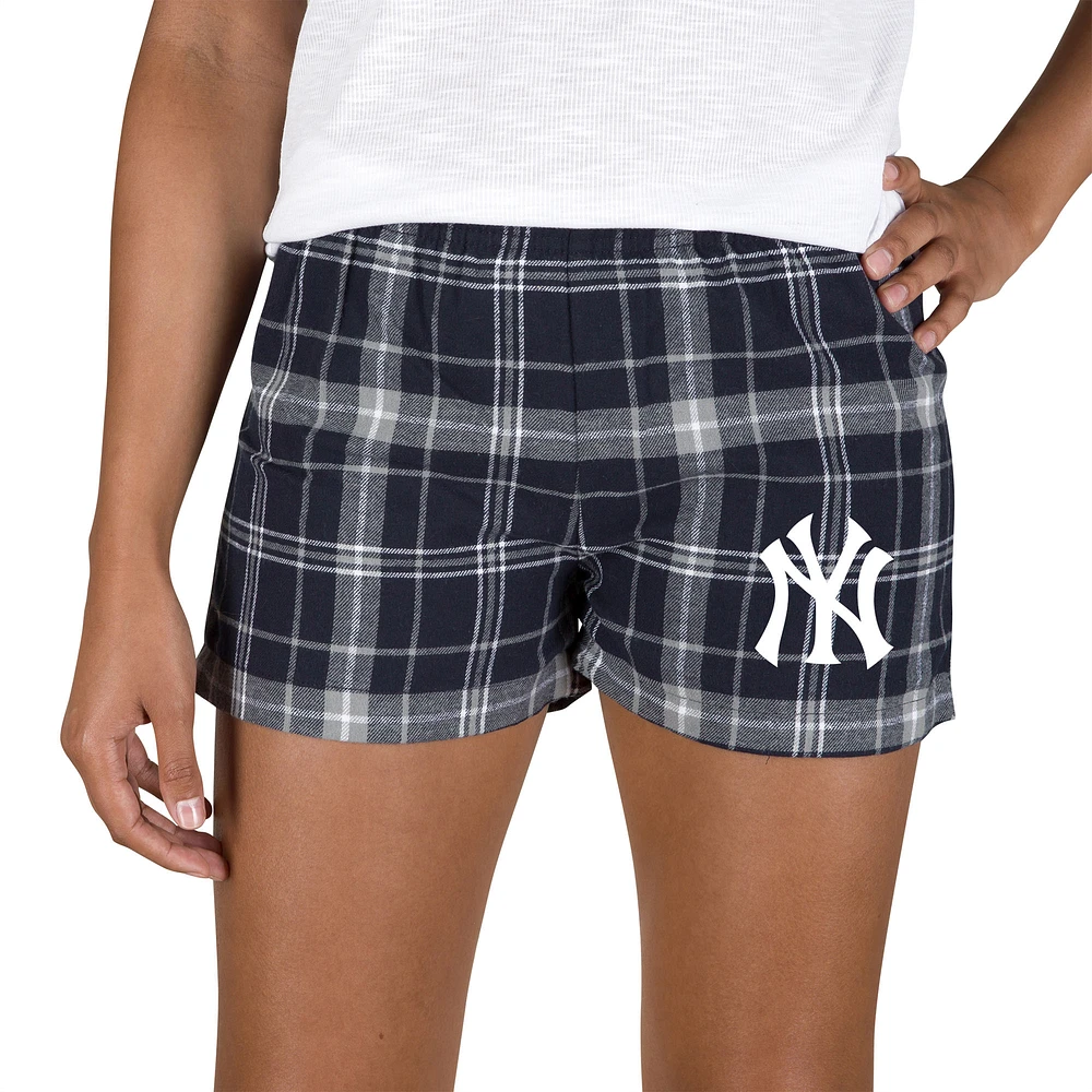 Women's Concepts Sport Navy/Gray New York Yankees Ultimate Flannel Shorts