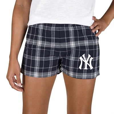 Women's Concepts Sport Navy/Gray New York Yankees Ultimate Flannel Shorts