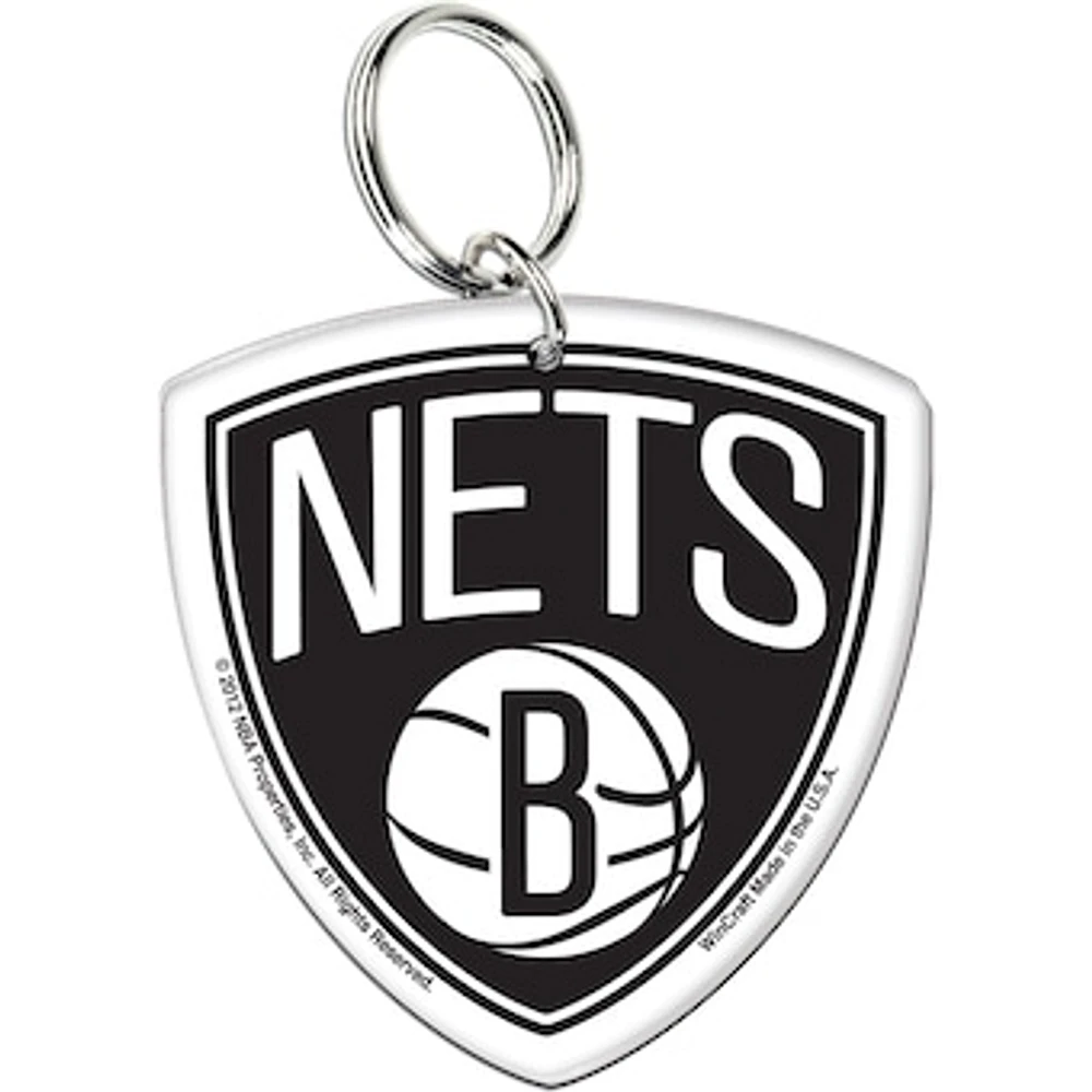 WinCraft Brooklyn Nets Team Logo Premium Acrylic Keychain