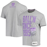 Men's BALL'N Heathered Gray Sacramento Kings Since 1985 T-Shirt