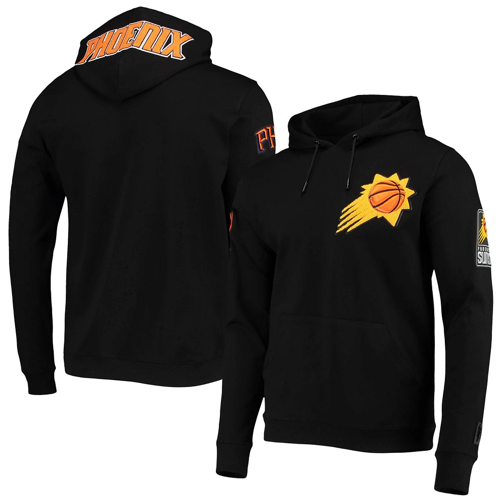 Men's Pro Standard Black Phoenix Suns Chenille Team Pullover Hoodie