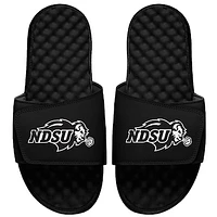 Youth ISlide Black NDSU Bison Outline Primary Logo Slide Sandal