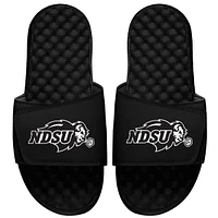 Youth ISlide Black NDSU Bison Outline Primary Logo Slide Sandal