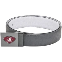 Gray Florida State Seminoles Reversible Leather Belt