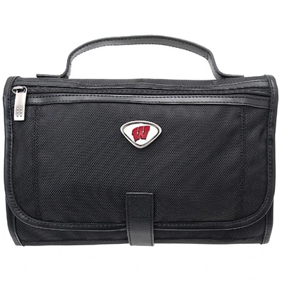 Black Wisconsin Badgers Toiletry Bag