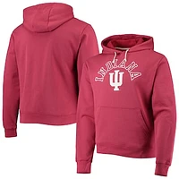 Men's League Collegiate Wear Crimson Indiana Hoosiers Seal Neuvo Essential Fleece Pullover Hoodie